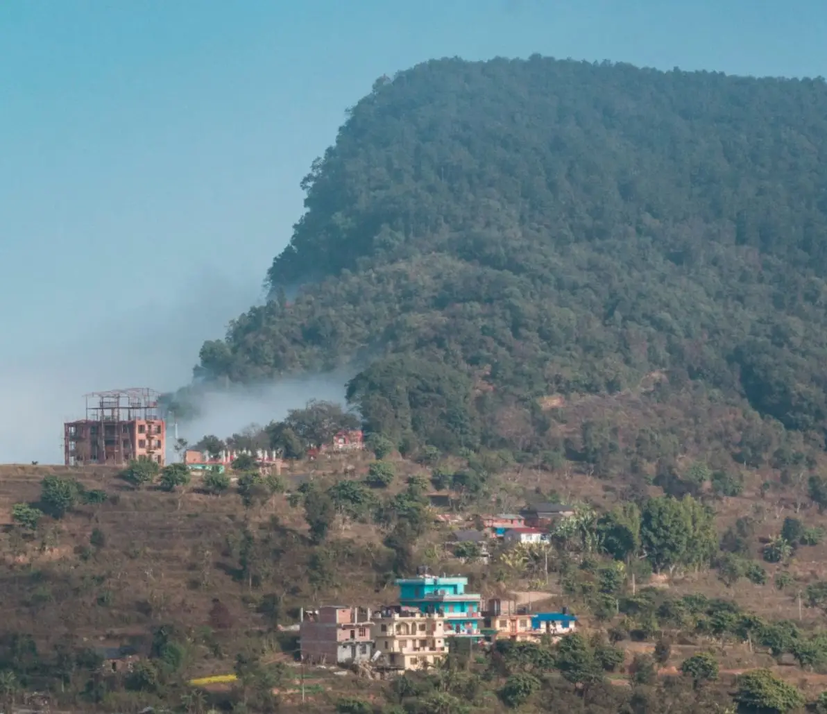 Himalayan panorama from the Bandipur ridge
