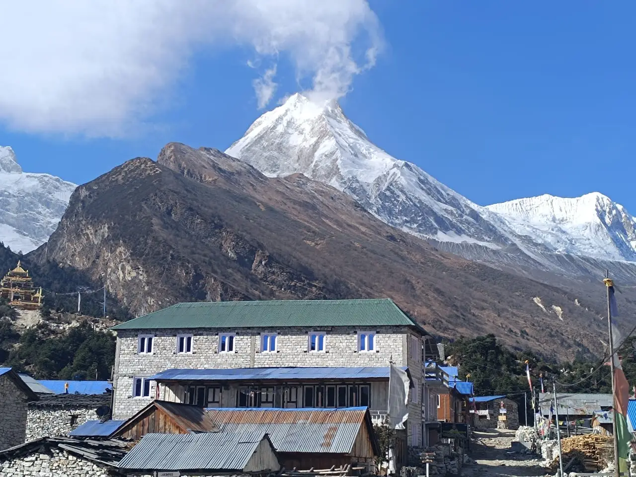A middle-hills village in Nepal